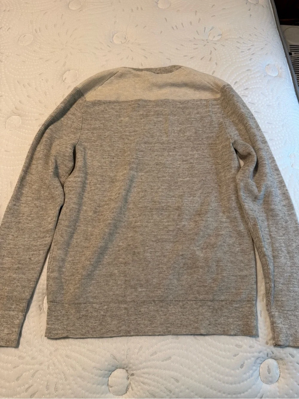 Banana Republic Light Gray Button-Neck Men's Sweater